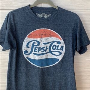 👚2/$15 Pepsi Logo Tee Shirt Graphic Loose Fit